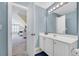 Bathroom with a vanity and sink, view looking into bedroom at 5042 Forsythia Circle # 5042, Murrells Inlet, SC 29576