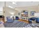 Comfortable living room with vaulted ceilings, stylish furniture, and ample natural light at 5042 Forsythia Circle # 5042, Murrells Inlet, SC 29576