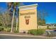 Welcome to International Club. The sign is on a bright sunny day at 518 Heartland Ct., Murrells Inlet, SC 29576