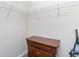 Organized walk-in closet with shelving and a dresser at 5801 Oyster Catcher Dr. # 724, North Myrtle Beach, SC 29582