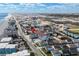 Aerial view of the property, the beach and the adjacent waterway at 625 N Waccamaw Dr. # 102, Murrells Inlet, SC 29576