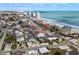 Aerial view of the property, the beach and downtown in the distance at 625 N Waccamaw Dr. # 102, Murrells Inlet, SC 29576