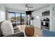 Bright kitchen featuring stainless steel appliances, modern cabinets, and a great view from the breakfast bar at 625 N Waccamaw Dr. # 102, Murrells Inlet, SC 29576