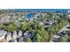 Serene aerial view of a coastal community with lush greenery, waterways, and stunning ocean backdrop at 670 2Nd Ave. N, North Myrtle Beach, SC 29582