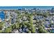 Beautiful aerial view of a neighborhood close to the beach, showcasing the mature trees and coastal charm at 670 2Nd Ave. N, North Myrtle Beach, SC 29582