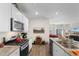 Spacious kitchen featuring modern appliances, ample cabinet space, and stylish decor at 706 Gryffindor Dr., Little River, SC 29566