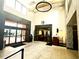 Welcoming lobby with high ceilings, tile floors, modern lighting, and Starbucks access for a relaxing arrival experience at 7200 N Ocean Blvd. # 136, Myrtle Beach, SC 29572