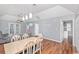 Spacious living room with open floor plan connecting living and dining areas at 939 Tiffany Ln., North Myrtle Beach, SC 29582