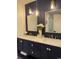 Bathroom featuring a double vanity, marble countertops, brushed nickel fixtures, and modern lighting at 971 Blue Stem Dr. # 41 H, Pawleys Island, SC 29585