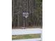 Outdoor basketball court behind a white fence, surrounded by tall trees in the background at 9903 Conifer Ln., Murrells Inlet, SC 29576
