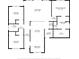 A detailed floor plan that illustrates the layout of the home, dimensions, and room locations at 10015 W Highway 19, Loris, SC 29569