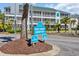 The Waterfront condos complex with well-maintained landscaping and private property signage at 1100 Commons Blvd. # 1001, Myrtle Beach, SC 29572