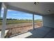 Inviting covered back patio that offers a view of the neighborhood at 1105 Oxeye St., North Myrtle Beach, SC 29582