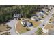 Aerial view showcasing the home's location within a peaceful, residential neighborhood at 1201 Ficus Dr., Myrtle Beach, SC 29579