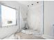 Unfinished bathroom with a window and a shower at 1217 Bentcreek Ln., Myrtle Beach, SC 29579