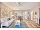 Inviting living room features an open floor plan, hardwood floors, and modern decor at 1221 Tidewater Dr. # 1721, North Myrtle Beach, SC 29582