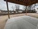 A concrete patio on a home under construction, offering a great outdoor living space at 1229 Lady Bird Way, North Myrtle Beach, SC 29582