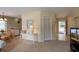 Living space flows to dining with a breakfast bar, bright light and a side entry at 141 Hartland Dr. # 5-C, Myrtle Beach, SC 29572