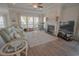Inviting living room with a fireplace, comfortable seating, and plenty of natural light at 148 Splendor Circle, Murrells Inlet, SC 29576