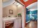 Convenient laundry room with modern washer and dryer units, ample storage, and access to living area at 1551 Victoria Ln., Myrtle Beach, SC 29577