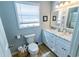 Bathroom featuring a double vanity, and neutral tones at 217 Sienna Dr., Little River, SC 29566