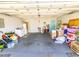 Large garage with ample storage space, washer and dryer, and potential for organization to suit various needs at 217 Sienna Dr., Little River, SC 29566