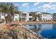 Exterior view of modern condo community near water at 2258 Huntingdon Dr. # B, Myrtle Beach, SC 29575