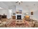Bright living room features a cozy fireplace, ceiling fan and stylish decor for comfortable living at 2418 Goldfinch Dr., Myrtle Beach, SC 29577