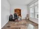 Bright office space with hardwood floors, a vintage desk, and natural lighting at 2418 Goldfinch Dr., Myrtle Beach, SC 29577
