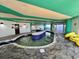 Indoor pool featuring a unique design with a variety of spaces at 2710 N Ocean Blvd. # 1038, Myrtle Beach, SC 29577