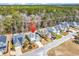 Aerial view of a lovely home in a quiet residential neighborhood at 3065 Moss Bridge Ln., Myrtle Beach, SC 29579