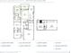 Detailed floor plan showcasing the layout of the home, including the bedrooms, baths, and living spaces at 34 Condor Ct, Pawleys Island, SC 29585