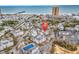 An aerial view shows the community near the beach with amenities like a pool and tennis courts at 351 Lake Arrowhead Rd. # 12-347, Myrtle Beach, SC 29572