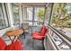Relaxing screened balcony with comfortable seating for outdoor enjoyment at 351 Lake Arrowhead Rd. # 12-347, Myrtle Beach, SC 29572