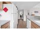 A kitchen featuring appliances and an open doorway looking into a dining space at 351 Lake Arrowhead Rd. # 12-347, Myrtle Beach, SC 29572