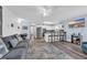 Open-concept living space with view to the kitchen and eat-in nook, great for entertaining at 3700 Golf Colony Lane # 18-I, Little River, SC 29566