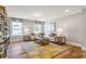 Bright living room boasts hardwood floors, recessed lighting, and stylish decor at 4008 Bucolic Loop, Myrtle Beach, SC 29588