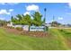 Well-maintained Parkway community sign featuring lush landscaping and vibrant greenery at 4291 Parkway Ln. # 4291, Little River, SC 29566