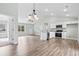Open floor plan features a modern kitchen, dining area, and spacious living room at 4344 Jones Rd., Myrtle Beach, SC 29588