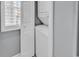 Conveniently located, stacked washer and dryer unit tucked away behind a closet door at 4413 Eastport Blvd. # F-1, Little River, SC 29566