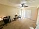 Comfortable bedroom with ceiling fan and closet offering a calm and inviting retreat for restful nights and productive days at 488 Greenview Dr. # 1, Johnsonville, SC 29555