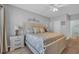 Cozy bedroom featuring a bed with decorative pillows, a nightstand, and neutral colors at 503 20Th Ave. N # 45D, North Myrtle Beach, SC 29582