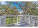 A view from the deck shows a beautiful yard with trees and landscaping at 510 21St Ave. N, North Myrtle Beach, SC 29582