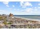 Beautiful aerial view showcasing the complex's beachfront location and coastal cityscape at 5523 N Ocean Blvd. # 1101, Myrtle Beach, SC 29577