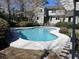 Backyard inground pool featuring a large deck, great for entertaining at 5704 Woodside Ave., Myrtle Beach, SC 29577