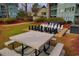 Outdoor chess set in a community area, offering a fun and engaging activity for residents and guests at 5905 S Kings Highway # 416-A, Myrtle Beach, SC 29575