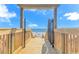 Picturesque wooden boardwalk leading to the beach and ocean at 5905 S Kings Hwy. # 216B, Myrtle Beach, SC 29575