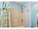 Clean bathroom featuring a shower and curtain at 6001- 1222 S Kings Highway, Myrtle Beach, SC 29575
