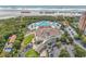 Stunning aerial view of an oceanfront resort featuring a pool, luxurious accommodations, and beach access at 6013 Tramonto St., Myrtle Beach, SC 29577