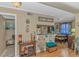 Warm living room with decorative shelf and view of dining room at 609 Hillside Dr. S. # E-18, North Myrtle Beach, SC 29582